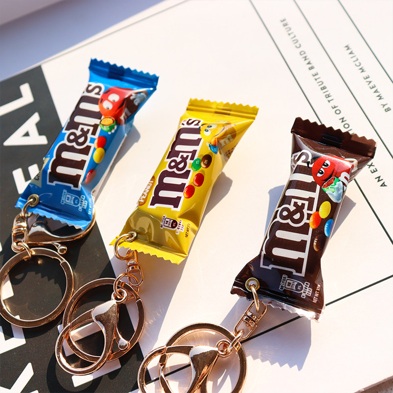 Yellow Food Snacks - M&M's！Blue Yellow and Brown Fun Simulated