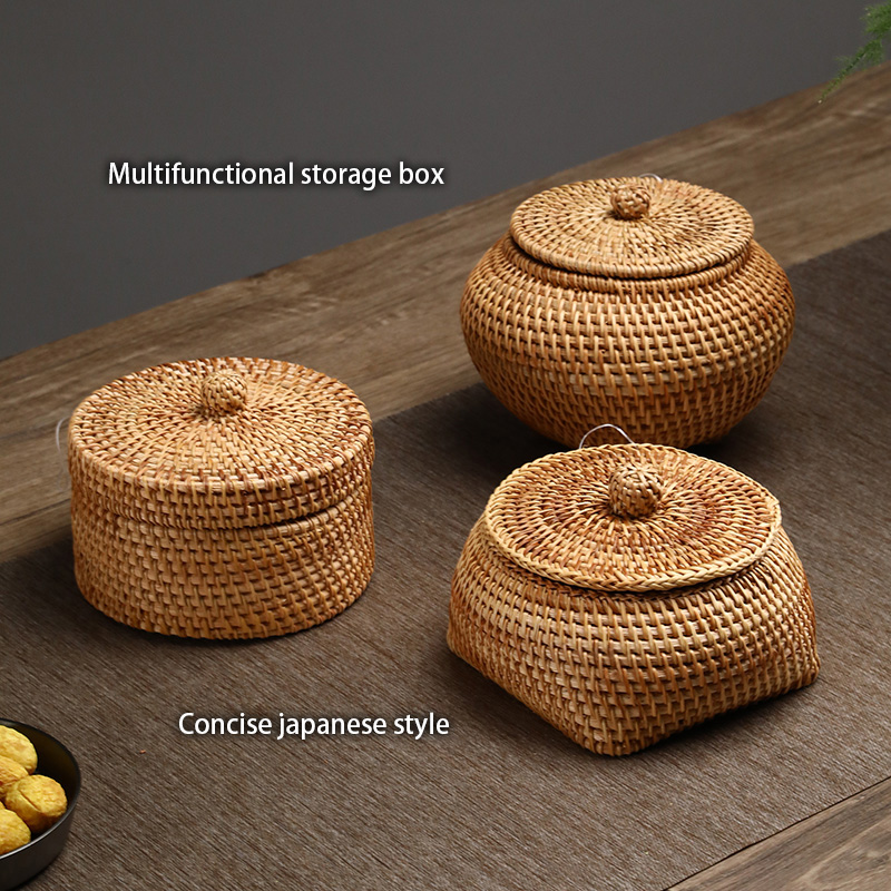 Handwoven Rattan Storage Box W - огляд і ціна Food Snacks In Japan