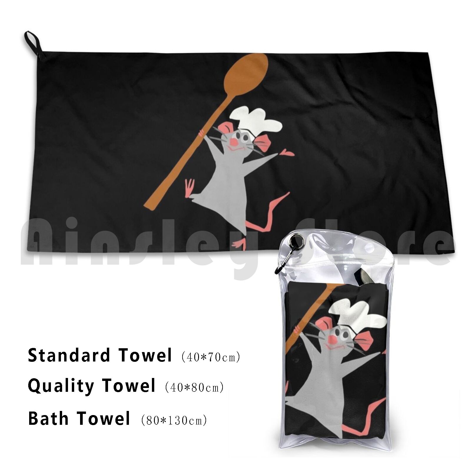 Chef Rat Bath Towel Beach Cush - огляд і ціна Quick Food Snacks
