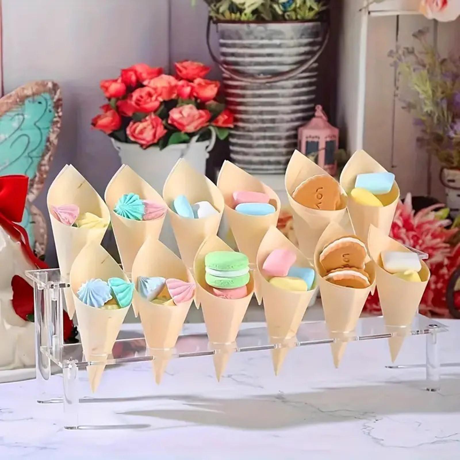 Ice Cream Cone Holder Snack Tr - огляд і ціна Food Snacks For Baby Shower