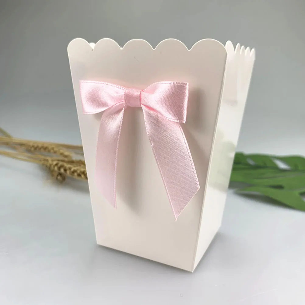 12pcs Pink Bow Popcorn Box Par - огляд і ціна Food Snacks For Baby Shower