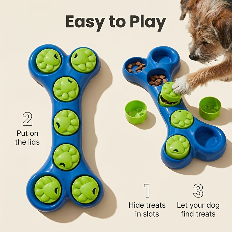 Dog Slow Feeder Toy Bone-Shape - огляд і ціна Food Snacks Game
