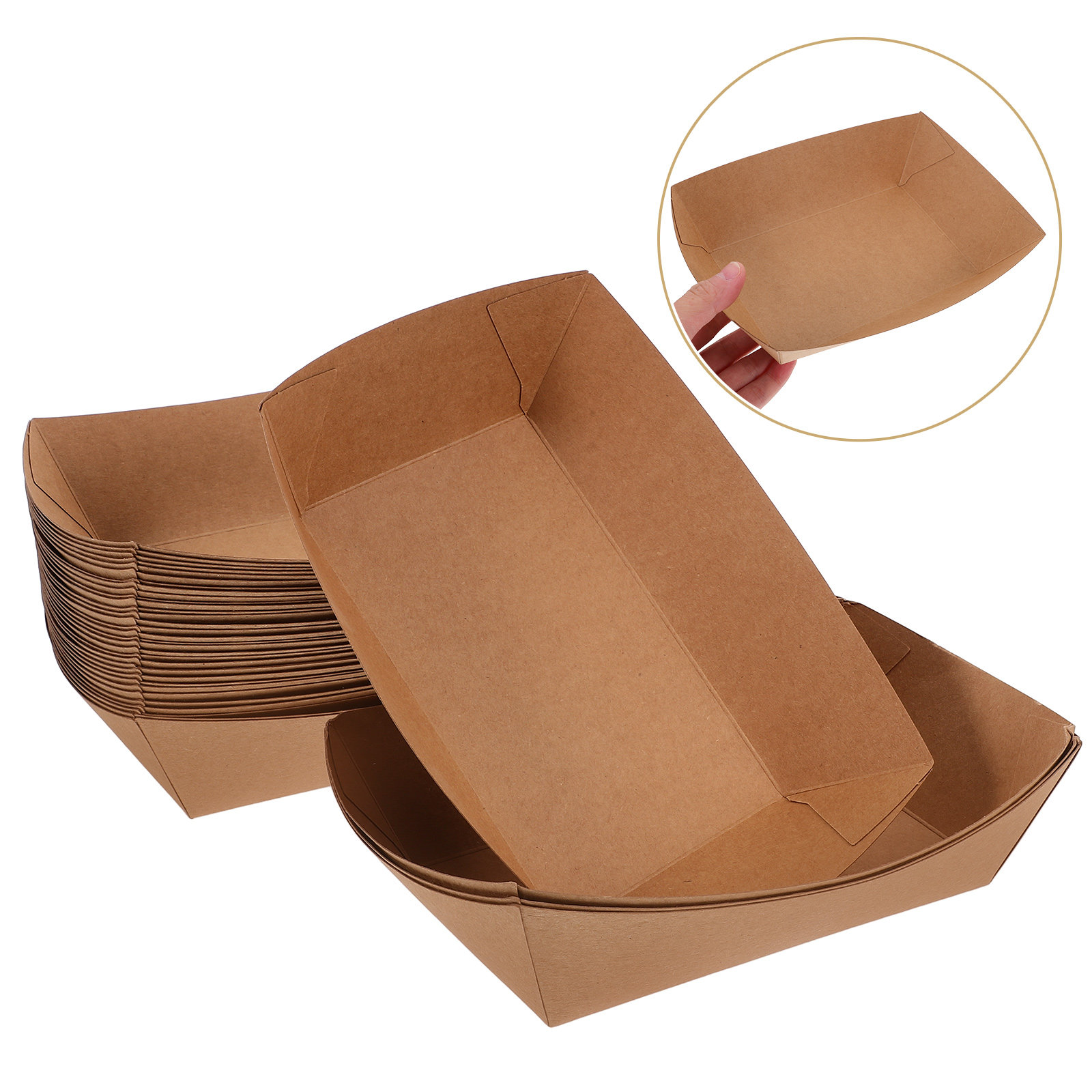 100Pcs Paper Food Tray Hot Dog - огляд і ціна Quick Food Snacks