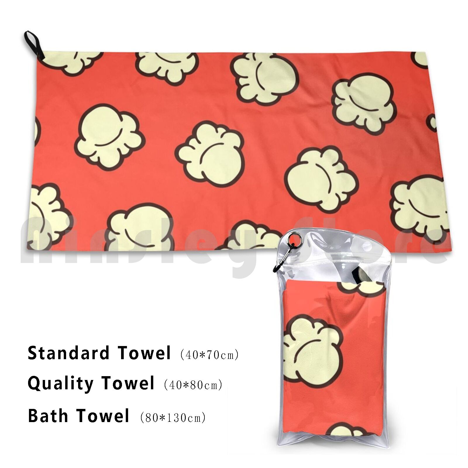 Popcorn Pattern Beach Towel Qu - огляд і ціна Quick Food Snacks