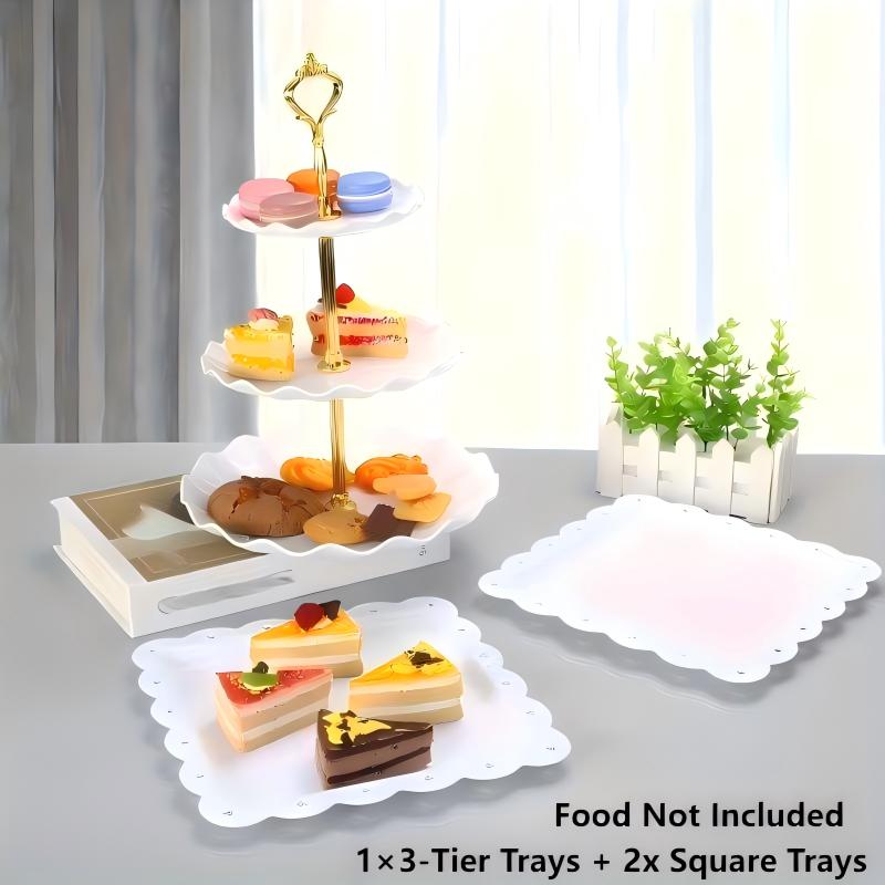 1/3/4/5PCS Decorative Food Tra - огляд і ціна Food Snacks For Baby Shower