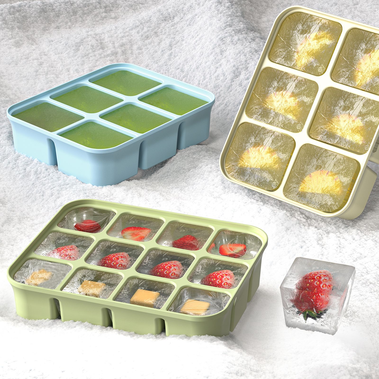 3Pcs Silicone Baby Food Freeze - огляд і ціна Homemade Food Snacks