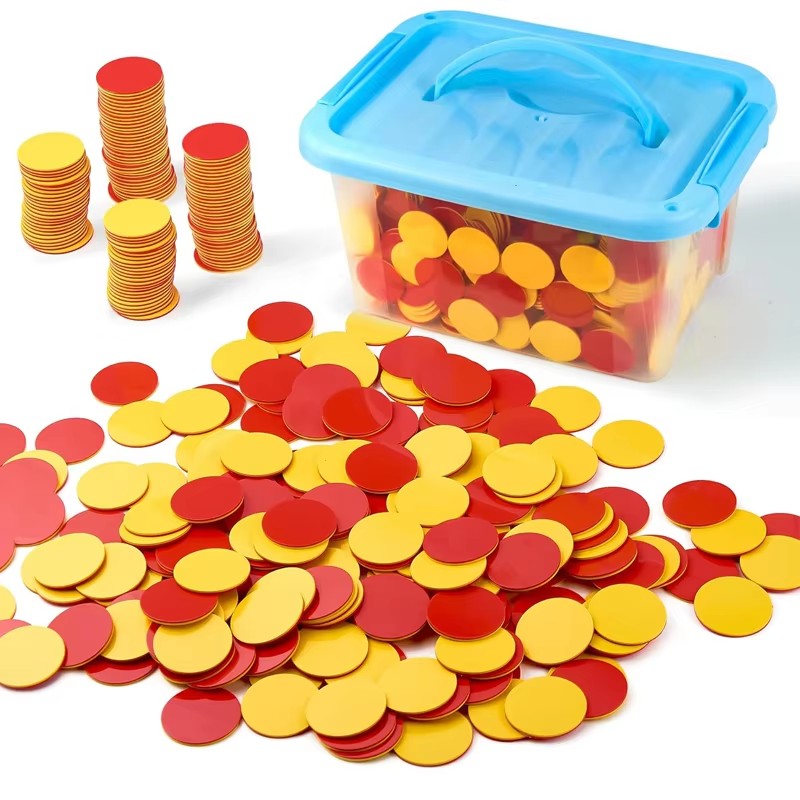 Red Yellow Counters Two Color  - огляд і ціна Yellow Food Snacks