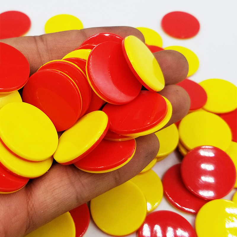 Red Yellow Counters Two Color  - огляд і ціна Yellow Food Snacks