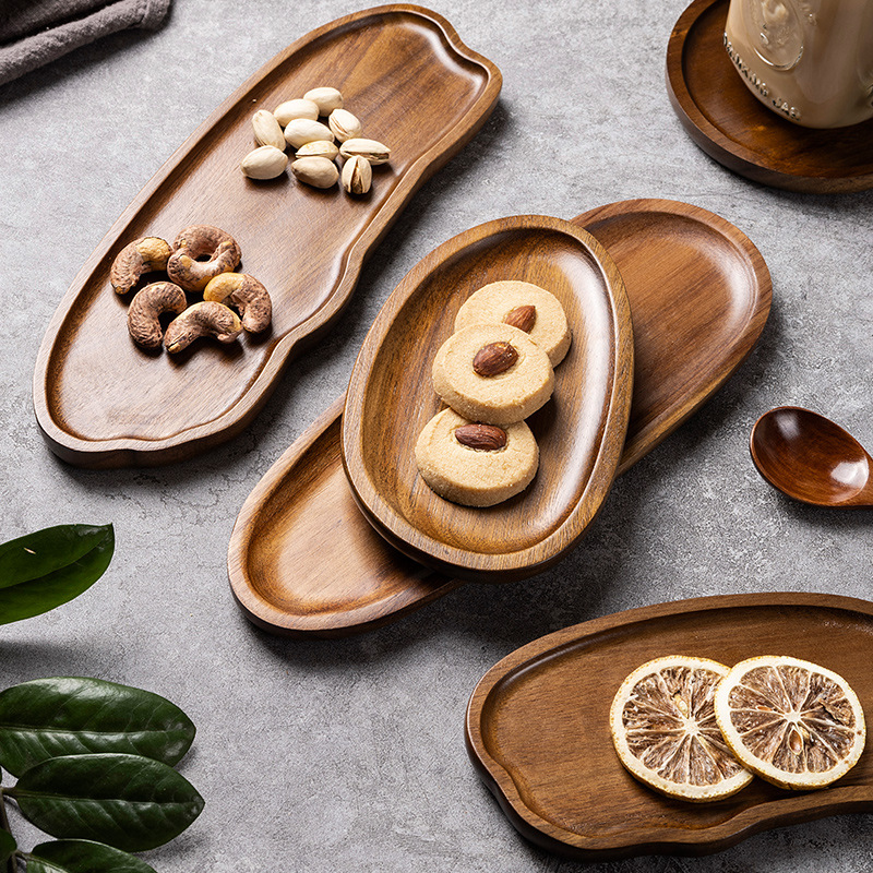 Tableware Solid Wood Food Tray - огляд і ціна Food Snacks In Japan