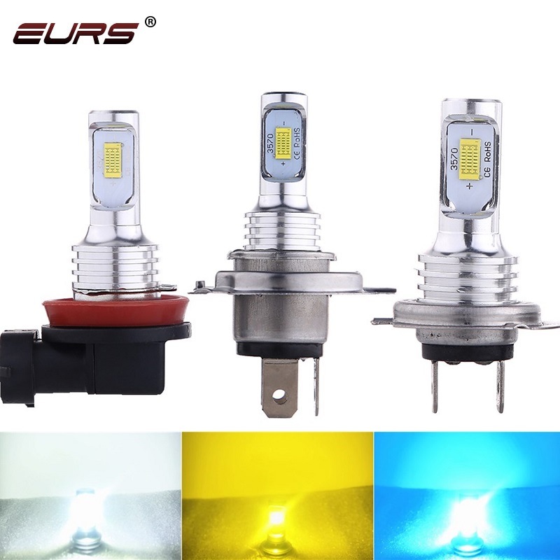 EURS 2PCS H7 Led Fog Light H4  - огляд і ціна Yellow Food Snacks