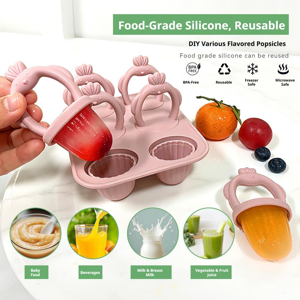 1set Silicone Popsicle Mold Si - огляд і ціна Homemade Food Snacks