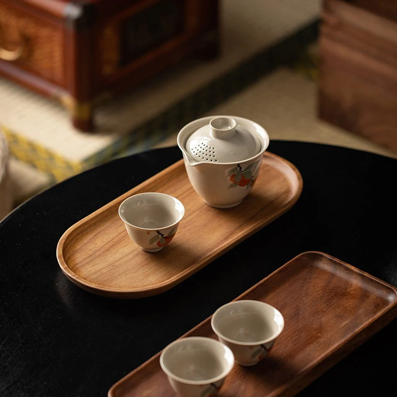 Tableware Solid Wood Food Tray - огляд і ціна Food Snacks In Japan