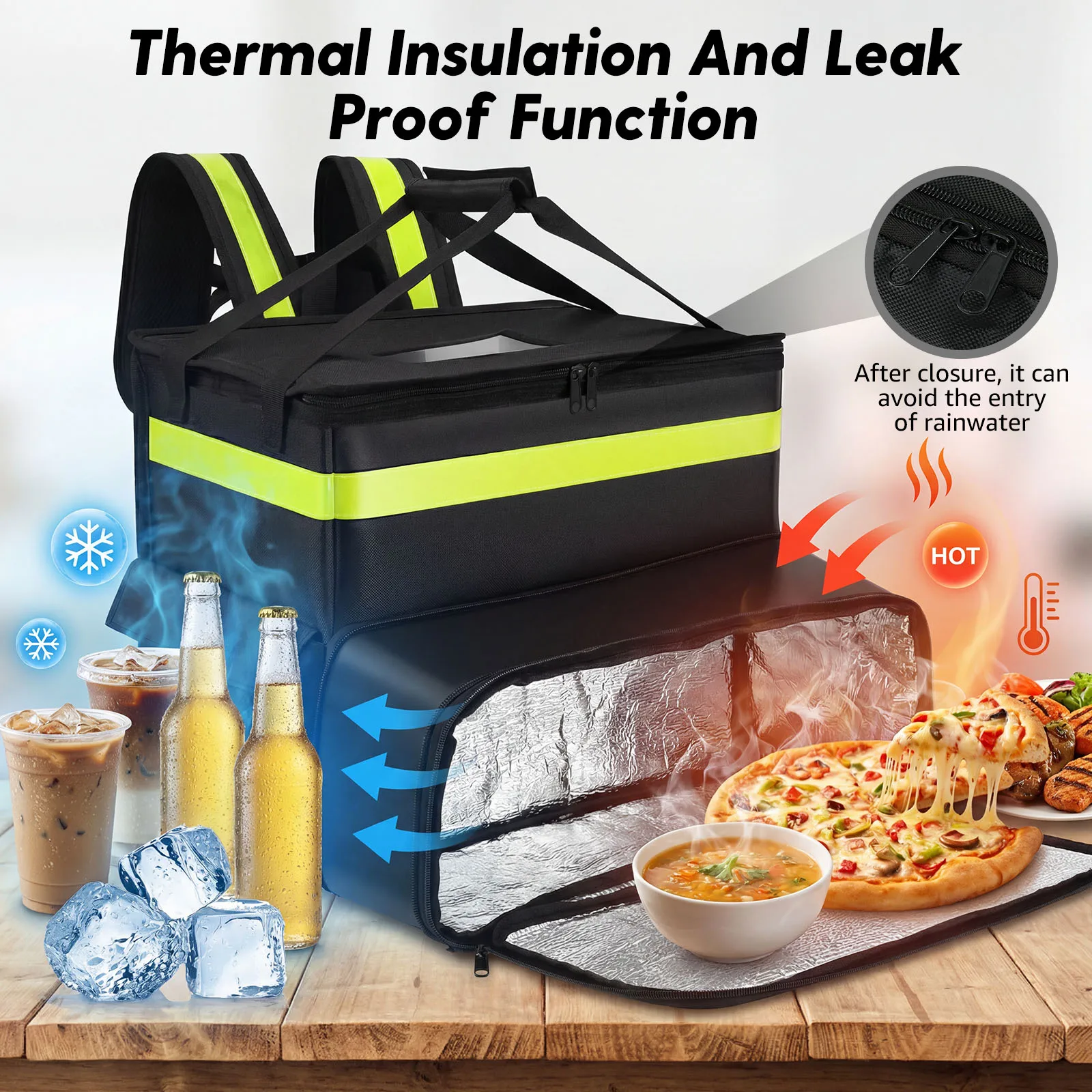 Insulated Delivery Backpack La - огляд і ціна Food Snacks Delivery