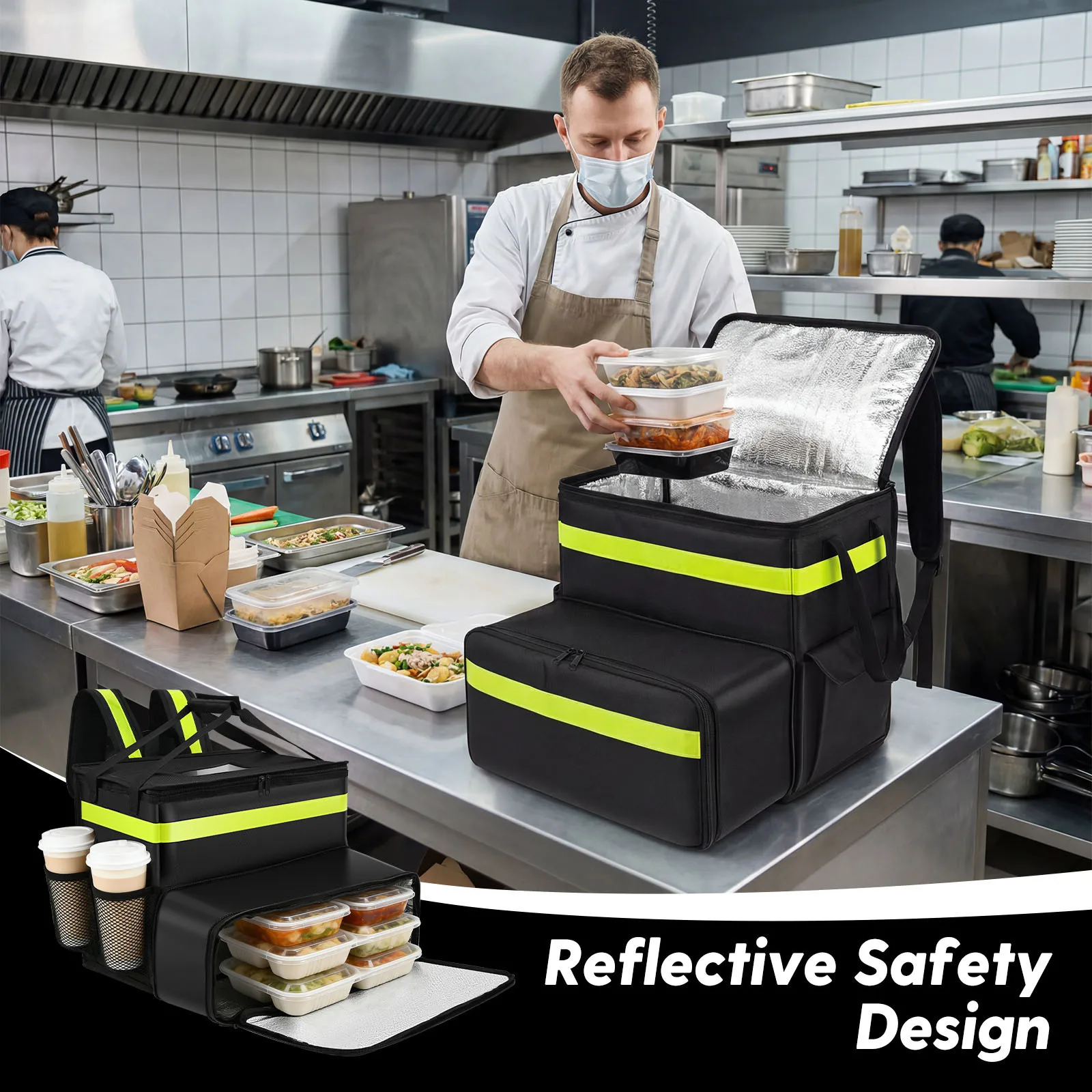 Insulated Delivery Backpack La - огляд і ціна Food Snacks Delivery