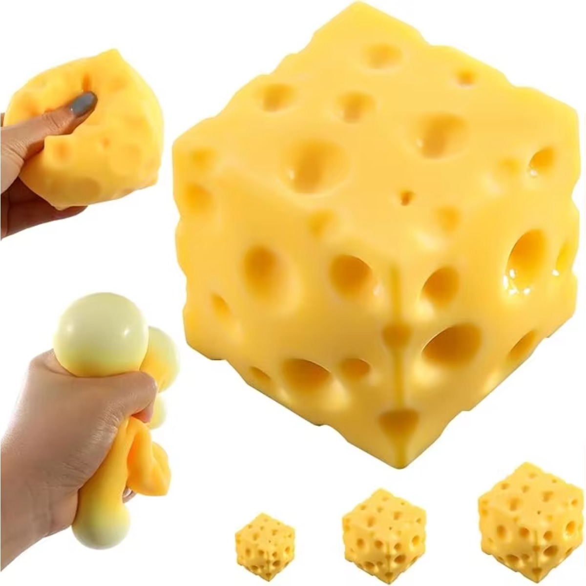 Cheese Stress Ball Squishy Toy - огляд і ціна Food & Snacks Coloring Book Bold & Easy Designs For Adults And Kids Bold & Easy Coloring Books
