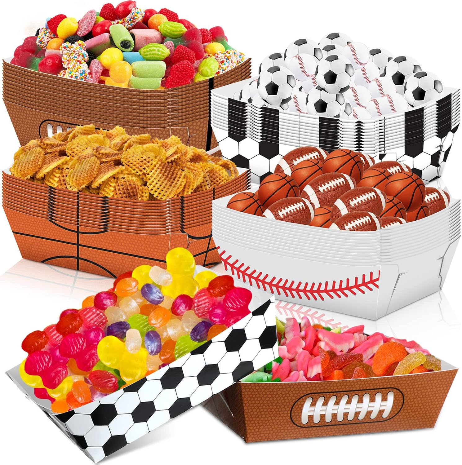 6-48pcs Sports Themed Party So - огляд і ціна Food Snacks For Baby Shower